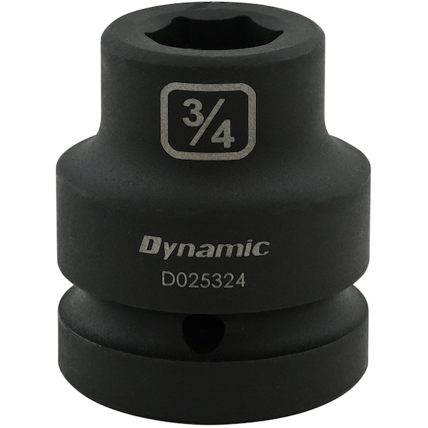 Dynamic 1" Drive Standard Socket, Black Phosphate, Tools 3/4" X 1" Drive, 6 Point Standard Length D025324 - main